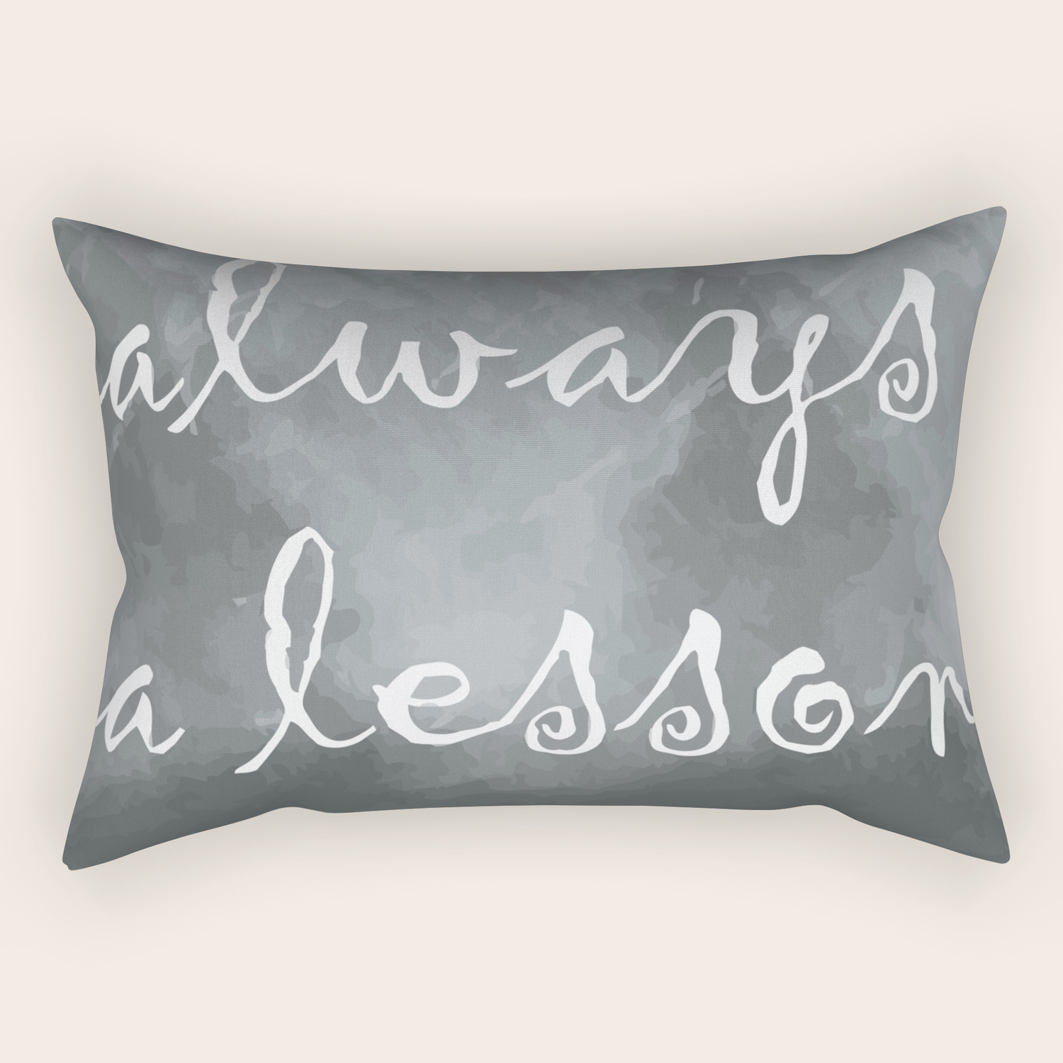 Never A Failure Always A Lesson Rectangular Pillow By Artalma