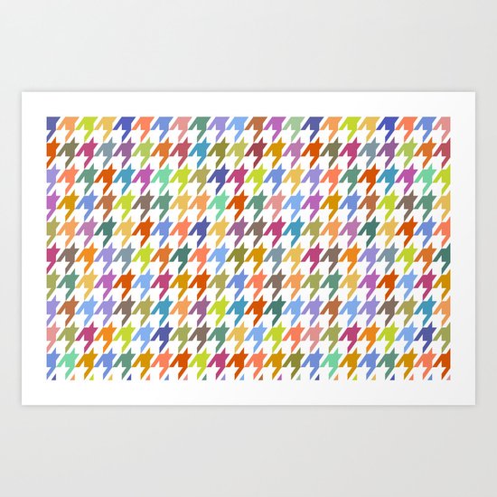 Houndstooth! Art Print