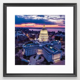 Sunset Wisconsin Framed Art Print