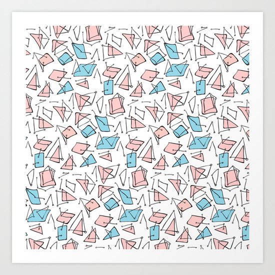 Pastel expression Art Print