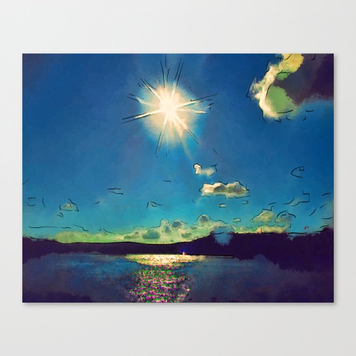 Sunshine at the Black Sea Canvas Print
