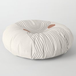 Modern Minimalistic Art Floor Pillow