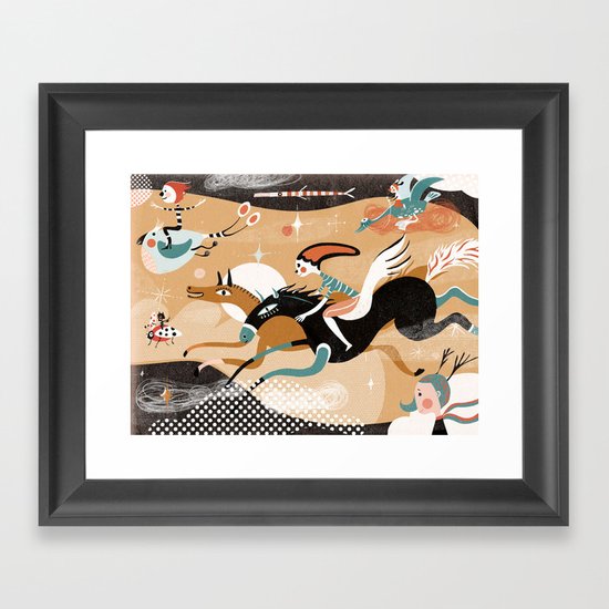 flying Framed Art Print