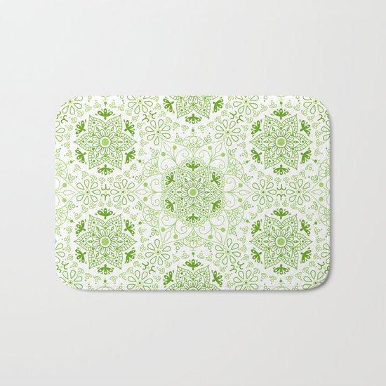 Mandala_Green Bath Mat