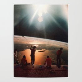 Golfers In Space Poster