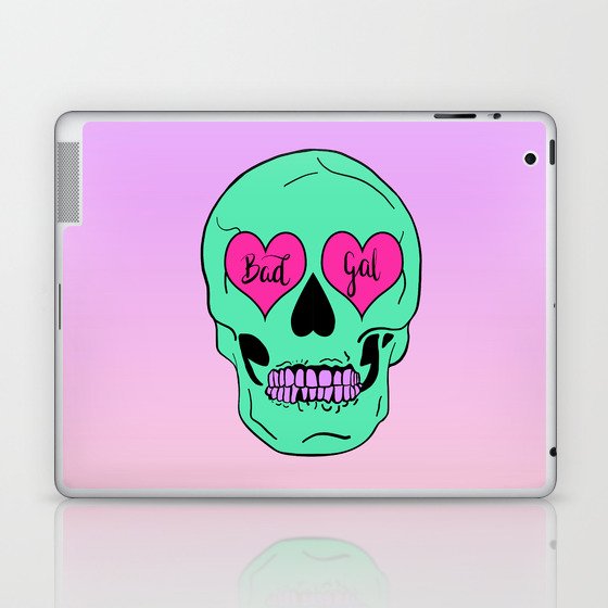 Bad Gal Skull Laptop & iPad Skin