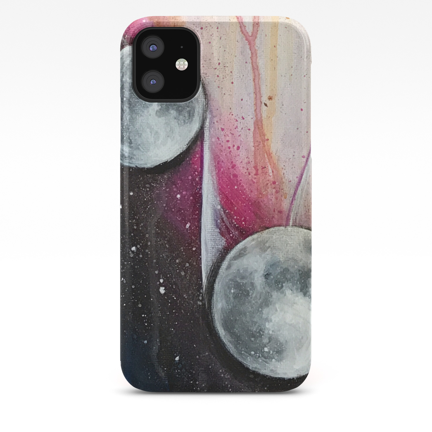 Moon Phases Luna Lunar Pink Abstract Cycle Feminine Painting