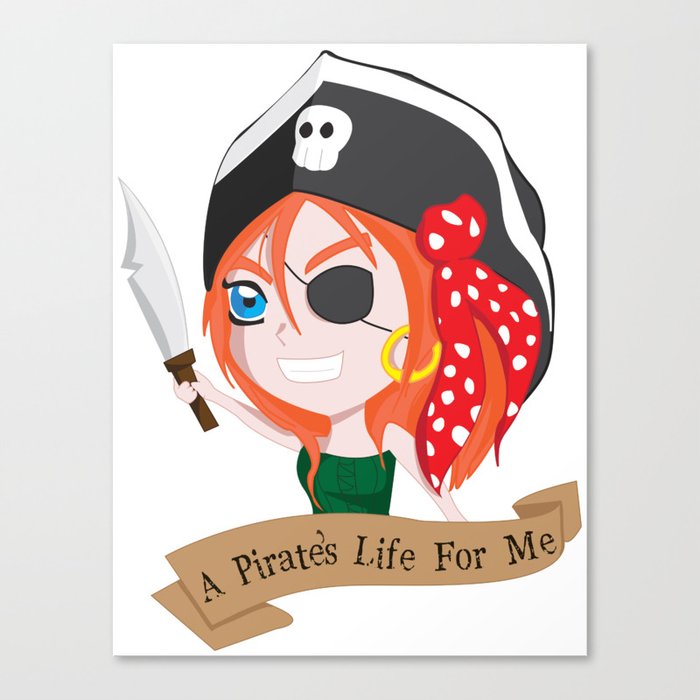 Life of a Chibi Pirate Canvas Print