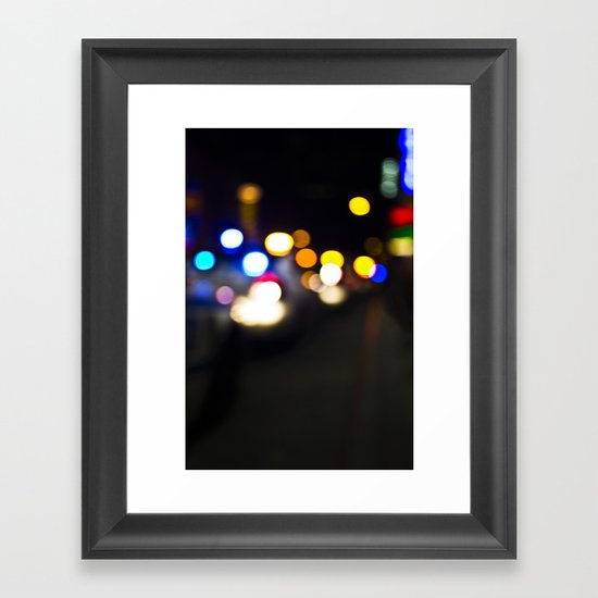 New York Lights Framed Art Print