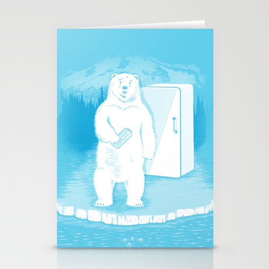 Save the polar bears, make more ice cubes. Stationery Cards