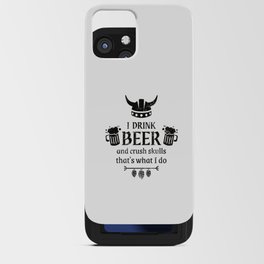 Viking Beer Drinker Funny Saying iPhone Card Case