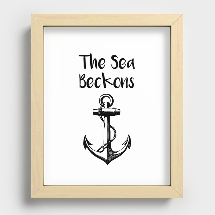 The Sea Beckons Recessed Framed Print