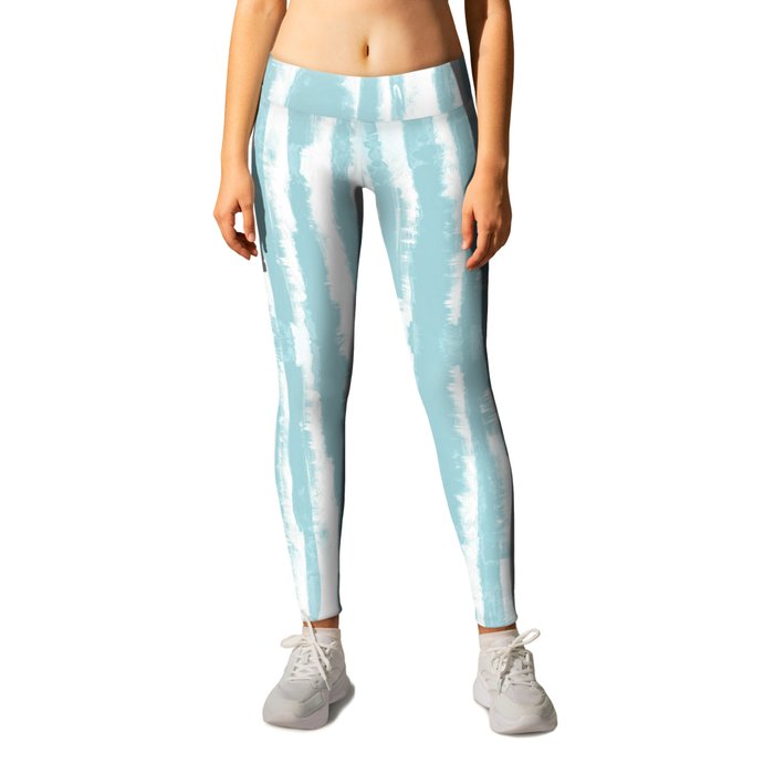 Shibori Stripe Seafoam Leggings