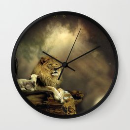 The Lion & the Lamb Wall Clock