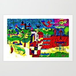 The spring boards Art Print