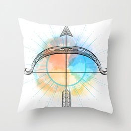 Zodiac Sagittarius Throw Pillow
