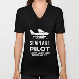 Seaplane pilot V Neck T Shirt