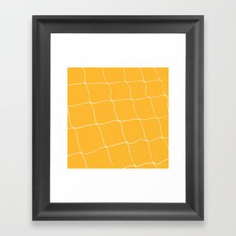 Tennis Net Pattern Framed Art Print