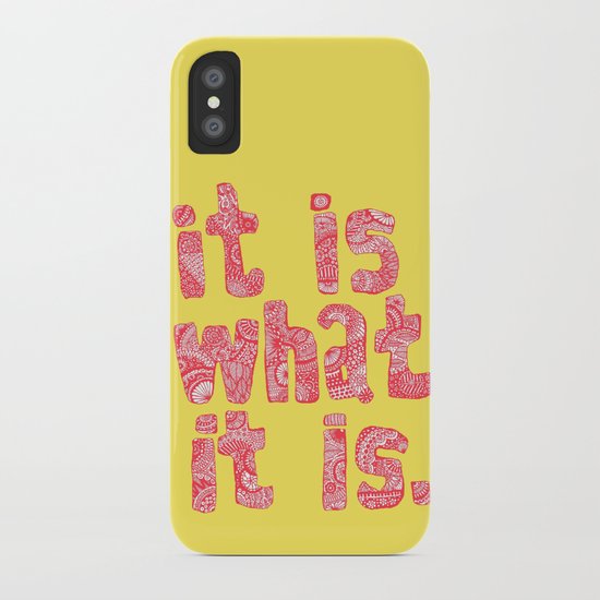 What It Is Yellow iPhone Case