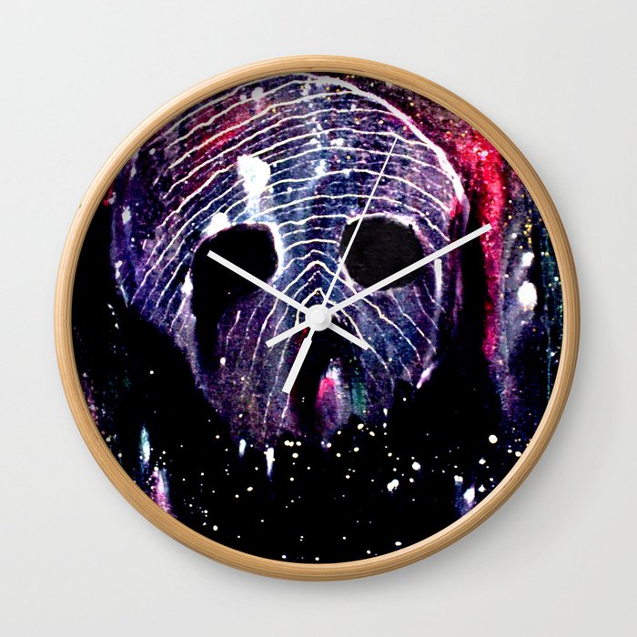 Cosmic Cranium Wall Clock