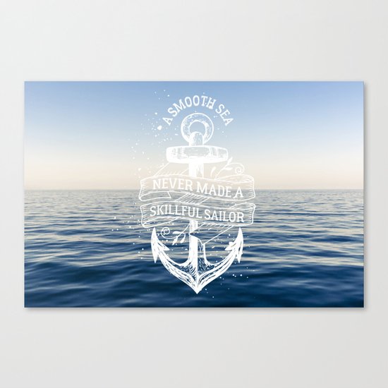 Sea Quote Canvas Print