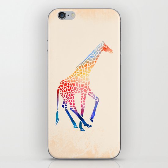 Watercolor Giraffe iPhone & iPod Skin