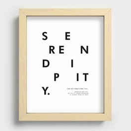 Serendipity Dictionary Recessed Framed Print