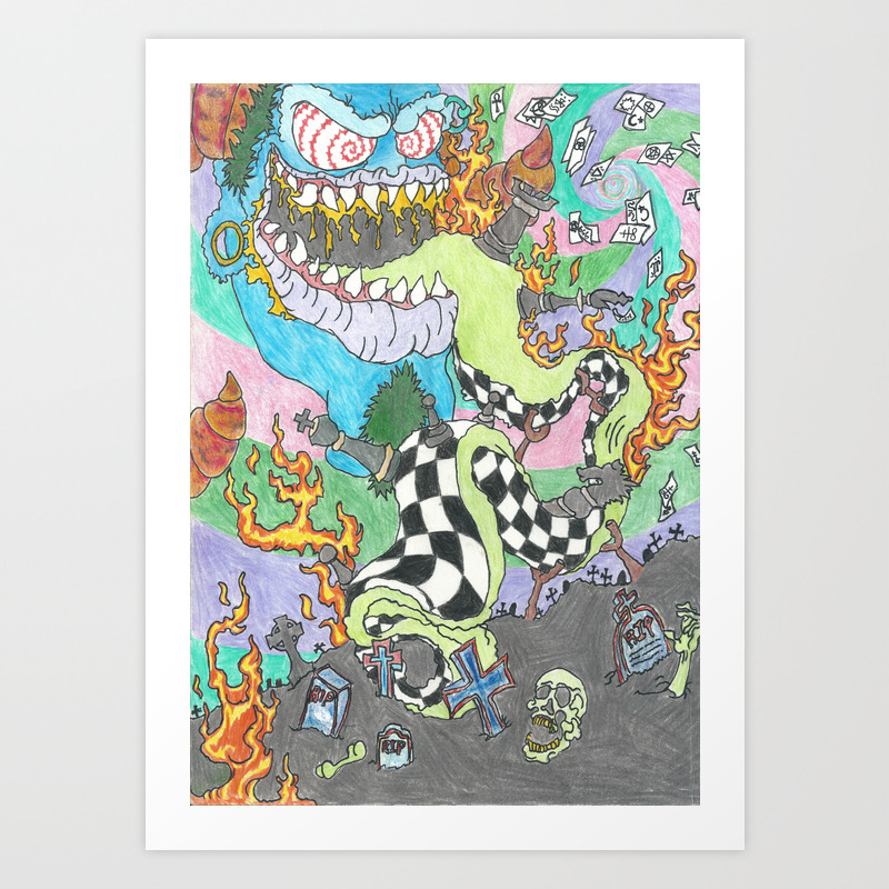 Under Ground Chess Art Print By Flakeshift Society6