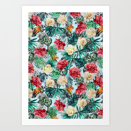 TROPICAL PATTERN-06 Art Print