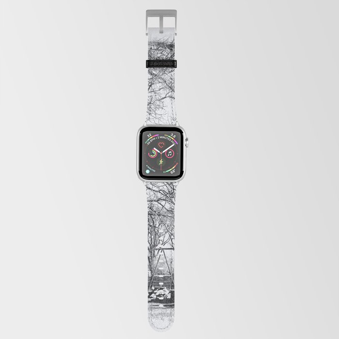 Home illustration black and white Apple Watch Band