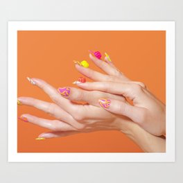 Jello Nails Art Print