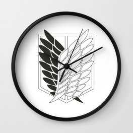 Attack on Titan: Wings Of Freedom Logo (Outline) Wall Clock