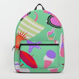 Summer Fun VB Backpack | Graphicdesign, Flipflops, Ice, Adorable, Summer, Digital, Fun, Joy, Funny, Glasses 