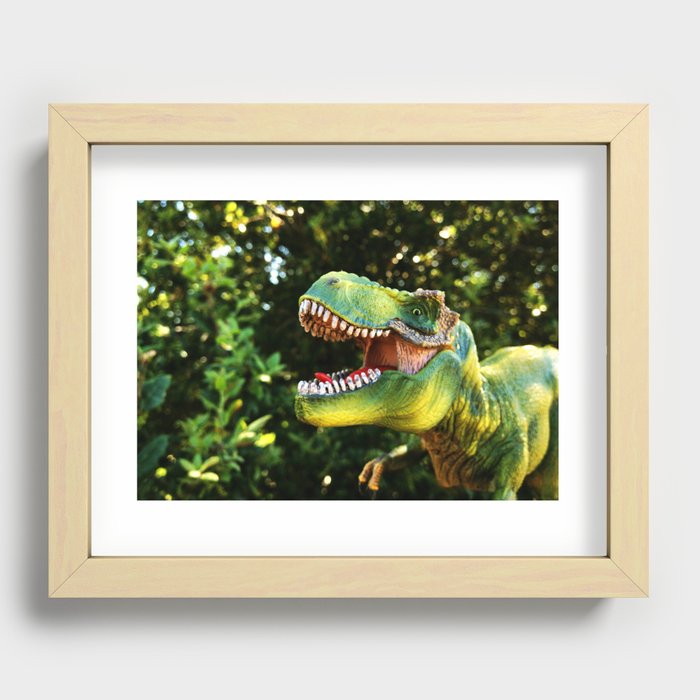 T-MotherFuckin-Rex Recessed Framed Print