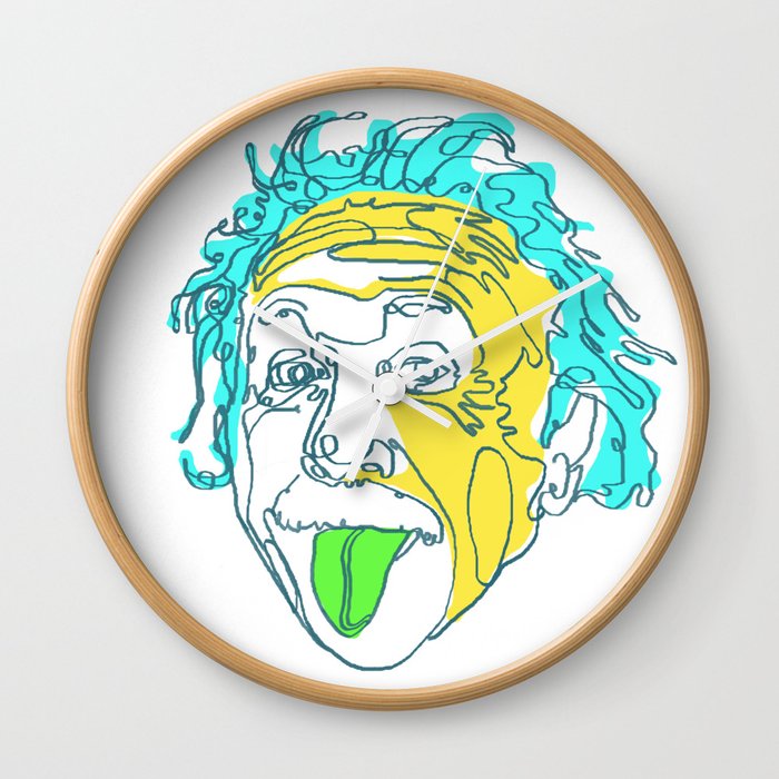 Einstein Line Art Painting Print Poster Albert Einstein