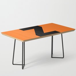 letter Z (Black & Orange) Coffee Table