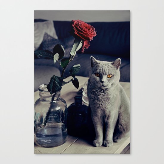 Diesel with rose Canvas Print