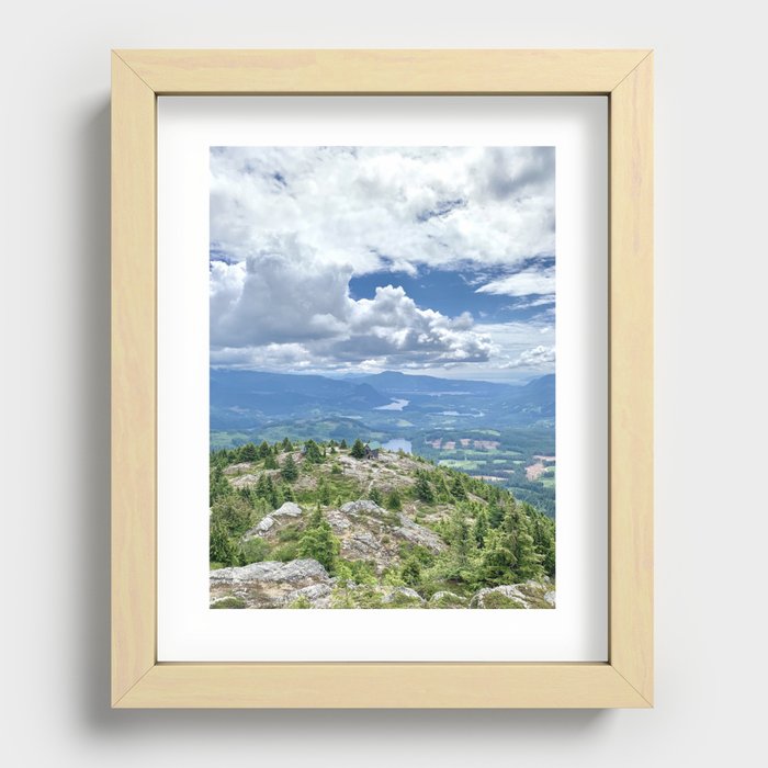 Tin Hat Mountain Recessed Framed Print