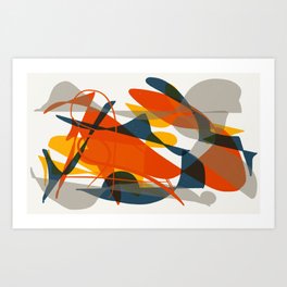 Abstract Bird Art Print