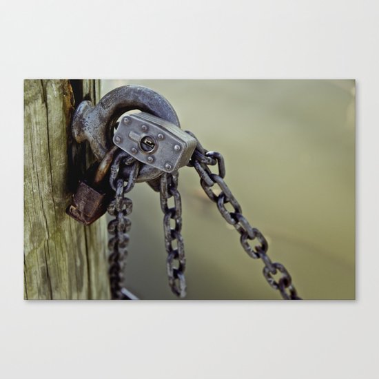 Lock Canvas Print