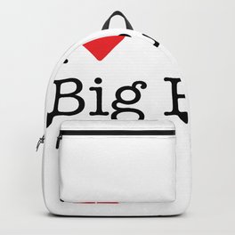 I Heart Big River, CA Backpack | Typewriter, Ca, Red, Heart, White, California, Bigriver, Love, Graphicdesign 