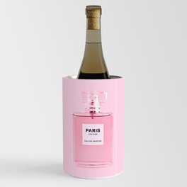 Perfume Bottle Print Pink Perfume Minimalistic Wall Art Fashion Poster Fragrance Scent Modern Decor Wine Chiller