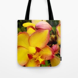 Wild Yellow Orchid Tote Bag