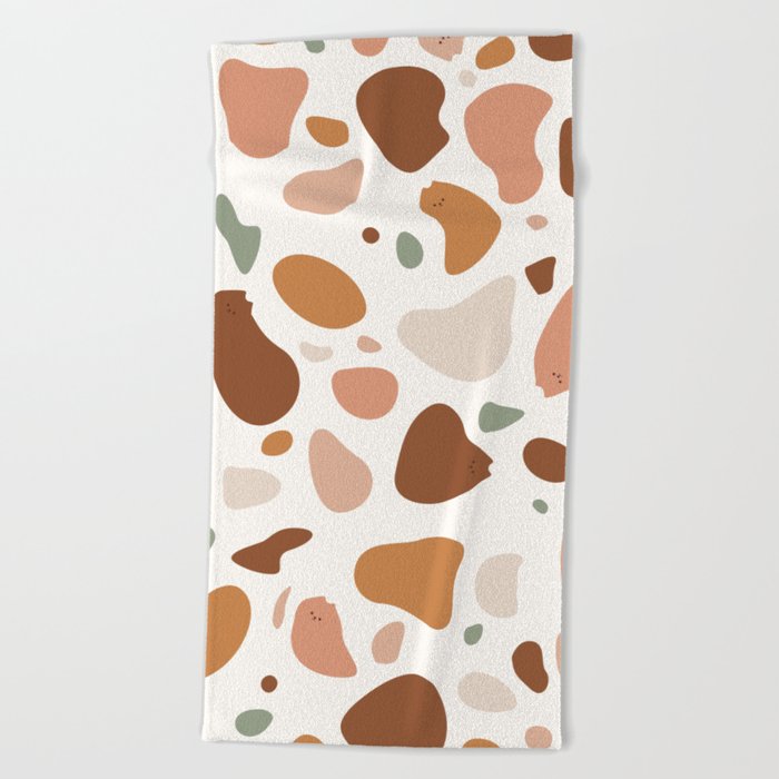 Terrazzo Cats Beach Towel