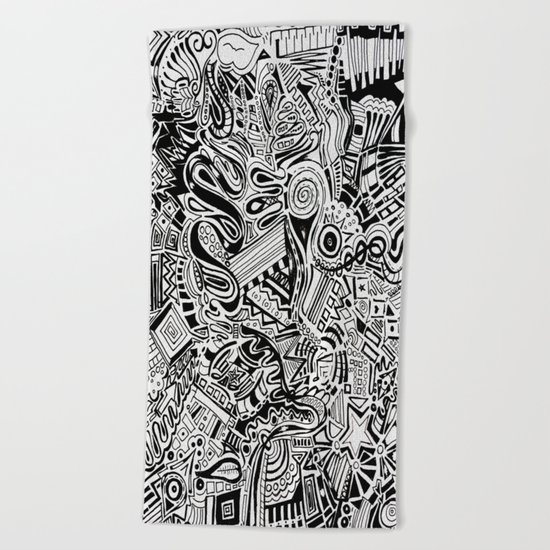Inky \\ Beach Towel