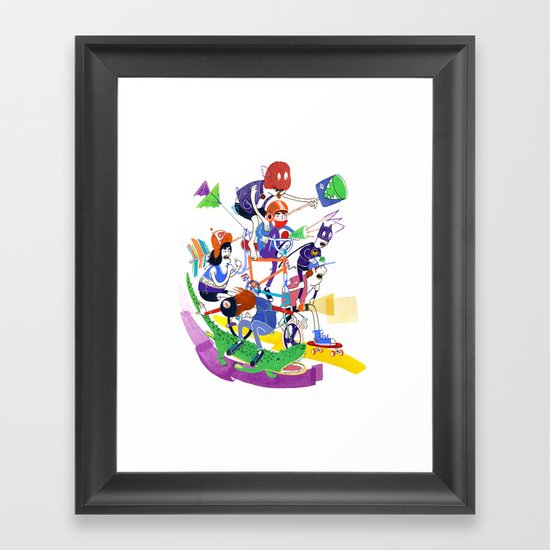 All Together Now! Framed Art Print
