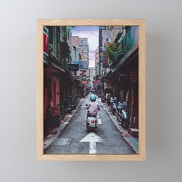 Lin Sen Scooter Framed Mini Art Print