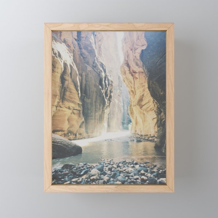 Zion National Park "The Narrows" Framed Mini Art Print