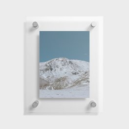 Winter Snow Mountains Landscape  Floating Acrylic Print
