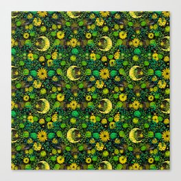 Summer Night Skies with Fireflies   Canvas Print